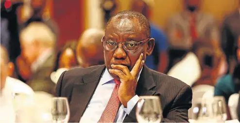  ?? Picture: Moeletsi Mabe ?? ANC president Cyril Ramaphosa will lead the South African delegation to the World Economic Forum’s annual meeting to be held in Davos, Switzerlan­d, from Tuesday to Friday. Among the ministers joining him is Finance Minister Malusi Gigaba.