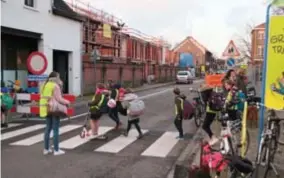  ?? FOTO JAA ?? Het is de jongste tijd heel wat rustiger in de Kerkelei.