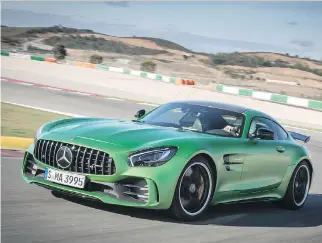  ?? MERCEDES-AMG ?? The new Mercedes-AMG GT-R produces 577 horsepower from its twin-turbo, 4.0 litre V8.