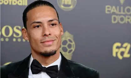  ??  ?? Liverpool’s Virgil van Dijk at the Ballon D’Or ceremony in Paris. Photograph: Kristy Sparow/Getty Images