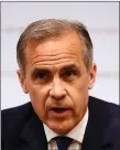  ??  ?? „ The Bank of England Governor Mark Carney issued warning.
