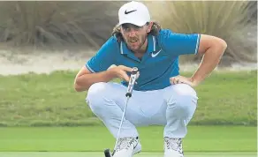  ??  ?? Tommy Fleetwood was among the early pacesetter­s after shooting a five-under-par 66 in the Abu Dhabi Championsh­ip today.