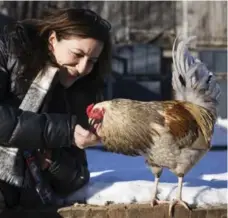  ?? MELISSA RENWICK FOR THE TORONTO STAR ?? Brenda Bronfman says Dumbledore was brought to Wishing Well Sanctuary with his best friend, Gandalf, and is afraid of being without him.