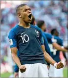  ??  ?? Contre l’Uruguay, Kylian Mbappé aura face à lui un bloc resserré.