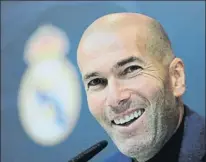  ?? FOTOS: AP/GETTY/EFE ?? Zidane tiene claro que su etapa en el Madrid ha acabado. Lo hizo público ayer al lado de un Florentino Pérez serio y triste