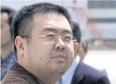  ?? AP ?? North Korea has denied any involvemen­t in the death of Kim Jong-nam, above, and has not even confirmed his identity.