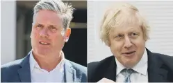  ??  ?? Labour leaders Sir Keir Starmer, left, and Prime Minister Boris Johnson, but who’s the most charismati­c and why does anyone care?