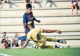  ?? FOTO: FCB ?? Vitinho vio puerta a los diez minutos un partido con buenas ocasiones