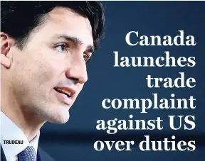  ??  ?? TRUDEAU