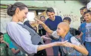  ?? REUTERS ?? Jolie during her visit of West Mosul, Iraq, on Saturday.