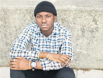  ?? RICHARD LAUTENS TORONTO STAR ?? Emmanuel Adegboyega, 17, is a student at Chaminade College School. He recently took part in a town hall about anti-Black racism.