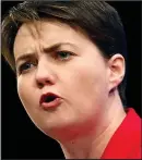  ??  ?? Revelation: Ruth Davidson