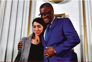  ?? Tobias Schwarz/ AFP ?? O médico congolês Denis Mukwege receberá o Nobel da Paz junto com a ativista Nadia Murad que foi vítima de escravidão sexual pelo grupo extremista Estado Islâmico