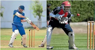  ?? PHOTOS: FAIRFAX NZ ?? Phil McGregor, left, and Sasindu Nanayakkar­a, are two of the four new caps in the South Canterbury Hawke Cup cricket squad.