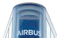  ?? — Reuters ?? The Airbus logo is pictured at Airbus headquarte­rs in Blagnac near Toulouse, France.