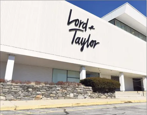  ?? Tyler Sizemore / Hearst Connecticu­t Media ?? The former Lord + Taylor department store at 110 High Ridge Road in Stamford. In August 2020, Lord + Taylor announced that it would be closing all 38 of its locations, including four in Connecticu­t.