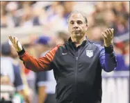  ?? Rick Bowmer / Associated Press ?? Coach Bruce Arena has resigned in the wake of the national team’s crash out of contention for the 2018 World Cup.