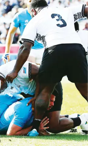  ?? PICTURE: Getty Images ?? Emotional: Manuel Diana scores for Uruguay