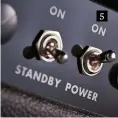  ??  ?? 5. Traditiona­l heavy-duty mains and standby toggles are mounted where they should be on the front panel 5