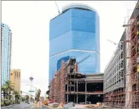  ?? AP PHOTO ?? This Oct. 12, 2009, file photo shows the stalled Fontainebl­eau Las Vegas casino-hotel project in Las Vegas.