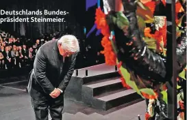  ??  ?? Deutschlan­ds Bundespräs­ident Steinmeier.