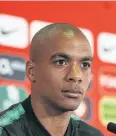  ?? EPA ?? Joao Mario during a press conference.