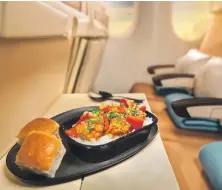  ?? Etihad Airways ?? Upgraded economy class cabins across Etihad’s A320 and A321 fleet have wider middle seats and the offering of the compliment­ary dining service will be wider