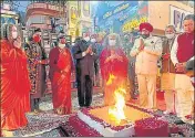  ?? HT PHOTO ?? President Ram Nath Kovind participat­es at Ganga aarti in Haridwar district on Sunday.