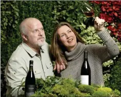  ??  ?? Brett Stephenson and Pamela Walsh of Wicklow Way Wines.