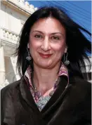  ??  ?? Bomb victim Daphne Caruana Galizia