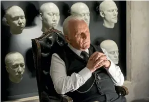  ??  ?? Sir Anthony Hopkins starred as Robert Ford, the fictional theme park’s creative director, in Westworld’s first season.