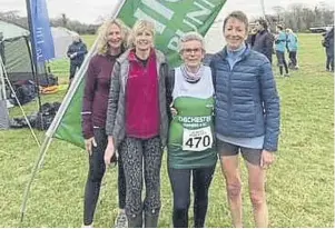  ?? ?? … and the Chi Runners ladies at the league fixture