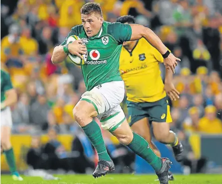  ?? Picture: GETTY IMAGES ?? SERIES ON THE LINE: South African-born flanker CJ Stander will be involved in a fierce battle at the breakdown with Australia’s Michael Hooper and David Pocock in the third Test in Sydney today