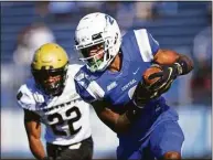  ?? Steve McLaughlin / CCSU ?? Middletown's Tyshaun James has signed a free agent deal with the Atlanta Falcons.