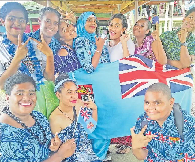 ?? Picture: RAMA ?? Students of Nasinu Muslim College in Nakasi during the World Teacher’s Day and Fiji Day celebratio­ns at their school.