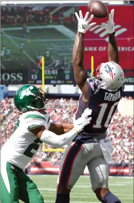  ?? File photo ?? Josh Gordon, right, and the undefeated New England Patriots travel to Buffalo Sunday to take on the undefeated Bills in a battle for first place in the AFC East.