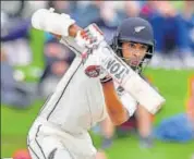  ?? AFP ?? Openers Jeet Raval (in pix) and Tom Latham started well as New Zealand chase 382 runs against England in second Test.