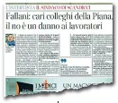  ??  ?? L’intervista del sindaco di Scandicci Fallani al Corriere Fiorentino