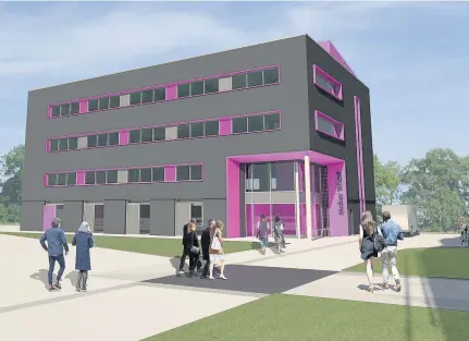  ??  ?? > An artist’s impression of Maker Wharf on the Innovation Birmingham Campus