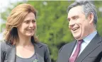  ??  ?? Sarah and Gordon Brown.