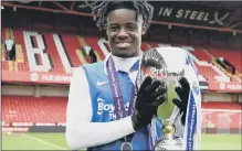  ??  ?? QUALITY Jayden Reid celebrates after helping Birmingham claim the Premier Developmen­t League title.
Picture: George Wood/Getty Images