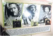  ?? FILE ?? Images of Bunny Wailer (left), Peter Tosh (centre) and Bob Marley in the narrative about their solo albums of 1976.