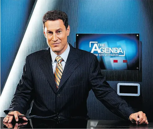  ?? CNW GROUP / TVO ?? Steve Paikin continues to work for TVO while allegation­s of making a sexually inappropri­ate comment are investigat­ed.