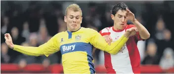  ??  ?? Andy Bishop in action for Bury