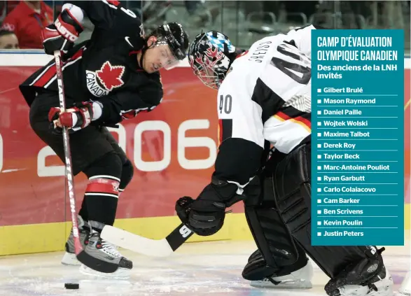  ?? PHOTO D’ARCHIVES, AFP ?? Shane Doan (à gauche sur cette photo prise aux Jeux olympiques de Turin en 2006), et Jarome Iginla attirent l’attention de Hockey Canada, eux qui sont toujours sans contrat dans la LNH.