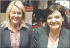  ??  ?? Yasmin Catley and Jodi Mckay in Dubbo this week