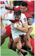  ??  ?? WALMSLEY: Tackled Tonga