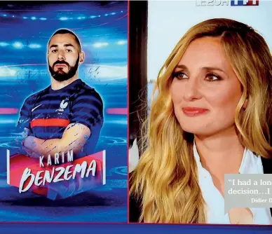  ??  ?? Recall…Deschamps and Benzema finally bury the hatchet