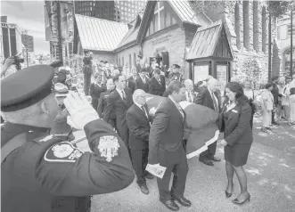  ??  ?? A funeral for former B.C. cabinet minister Grace McCarthy took place in downtown Vancouver on Wednesday. She died May 24 at 89.