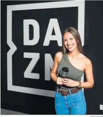  ?? INSTAGRAM ?? Sandra Díaz, una de las periodista­s deportivas de DAZN.